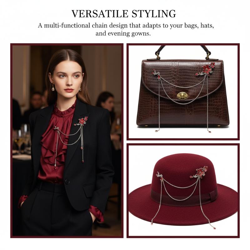 Women Accessories Business - Mandala Brooch High End Chain Pin