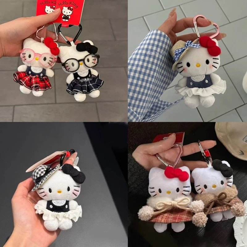 Women'S Key Accessories - Anime Hello Kitty Plush Coat Cloak