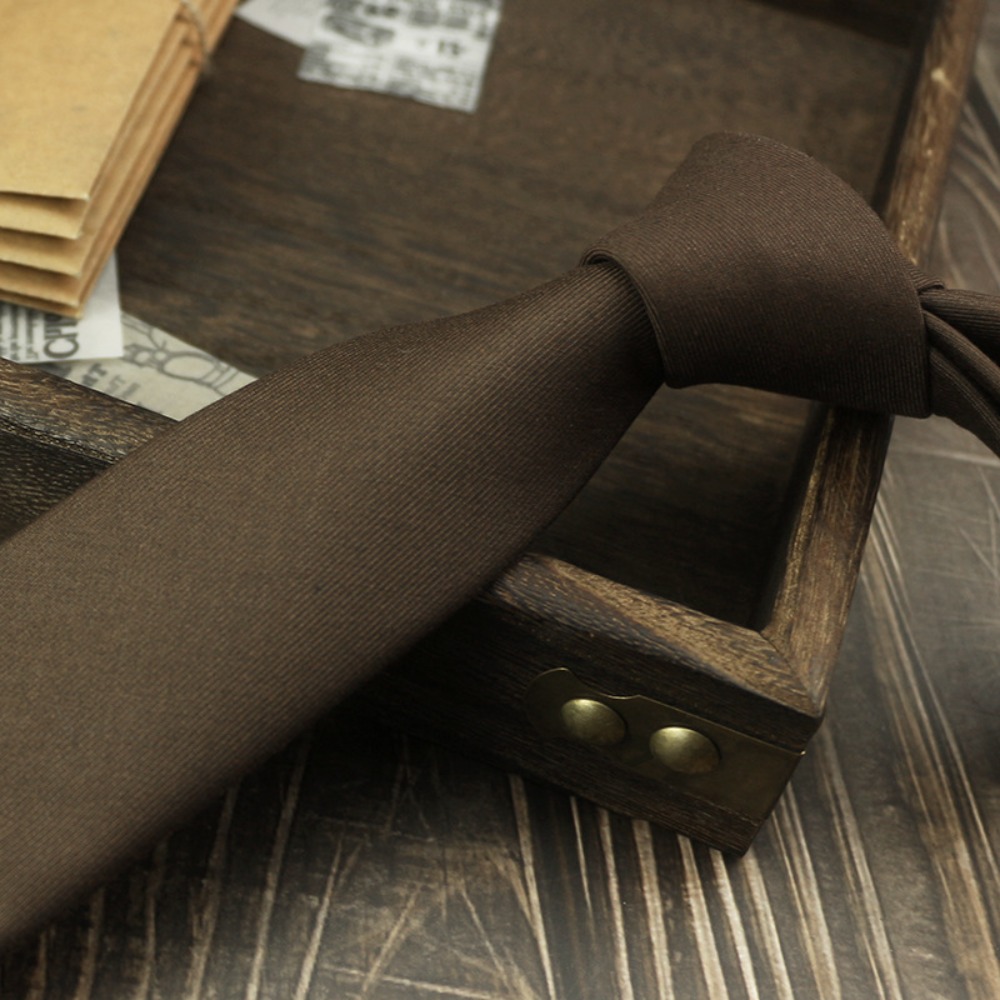 Solid Color Neck Tie Adjustabl - Women Accessories Business ulasan dan harga