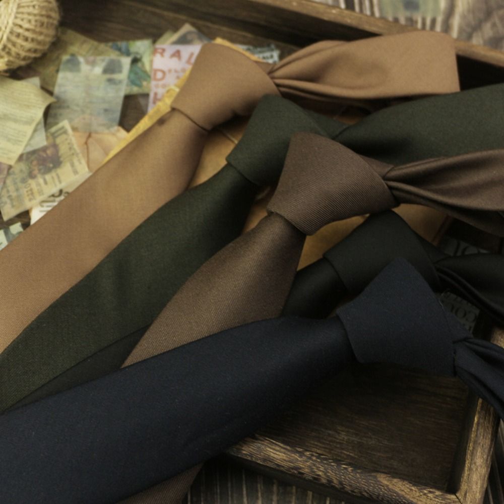 Solid Color Neck Tie Adjustabl - Women Accessories Business ulasan dan harga