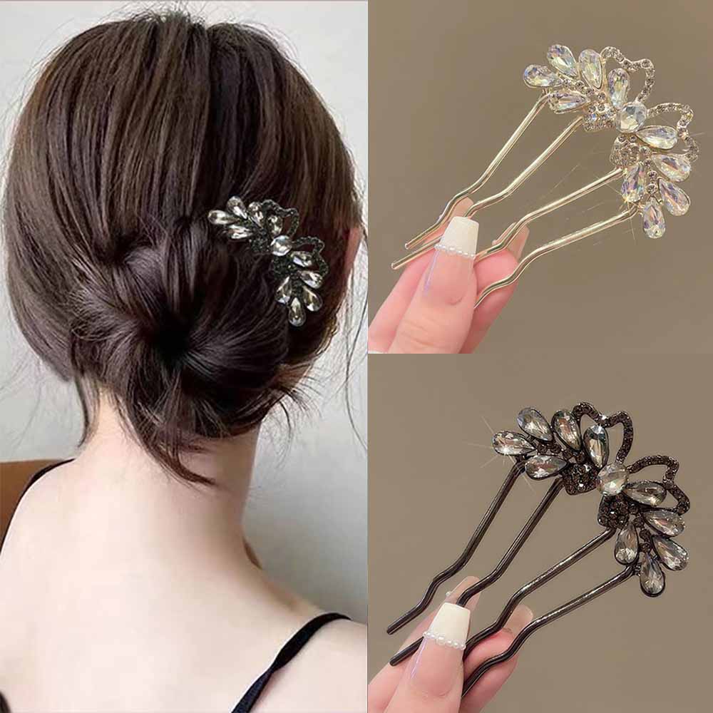 Fashion Rhinestones U-Shaped H - Women Accessories Shop ulasan dan harga