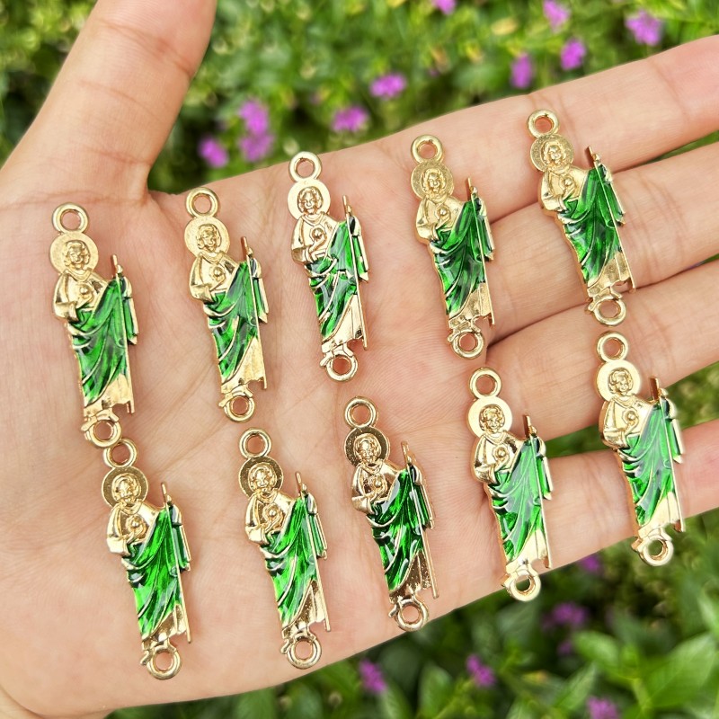 10PCS Green Saint Jude Bracele - Women Juda Accessories ulasan dan harga