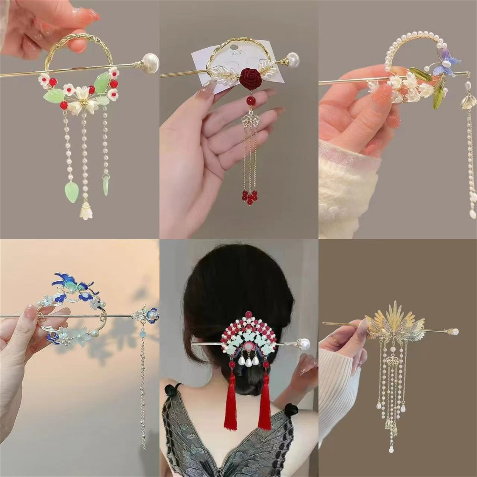 Ethnic Style Hairpin For Women - Women Accessories Shop ulasan dan harga