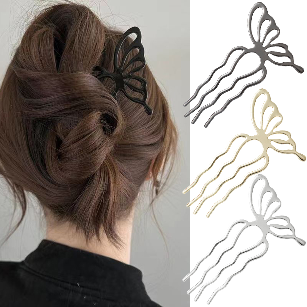 Korean Butterfly U Shape Hair  - Women'S Korean Accessories ulasan dan harga