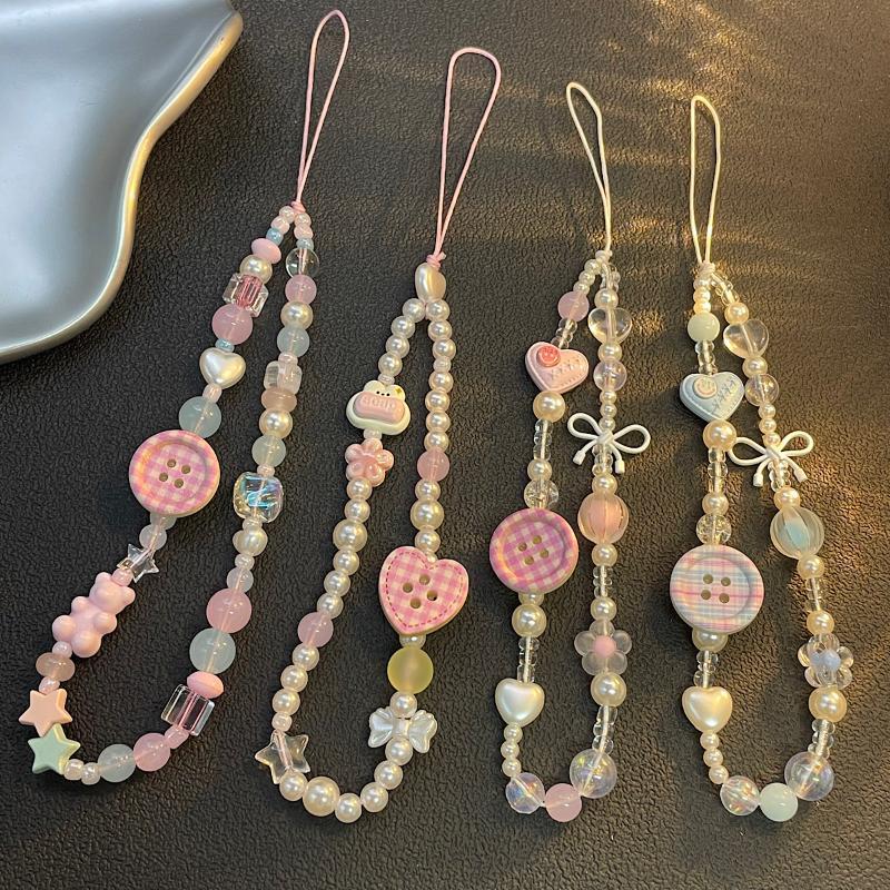 Cute Korean Pink Button 3D Bea - Women'S Korean Accessories ulasan dan harga