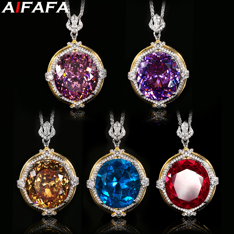 Sparkling 5A Grade Pendant Nec - Women'S Yellow Accessories ulasan dan harga