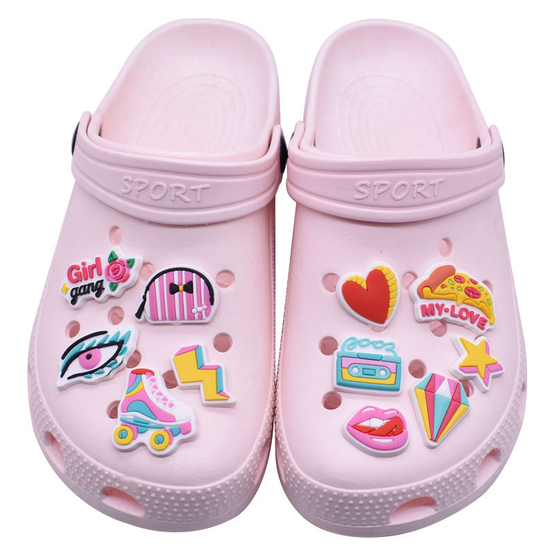 Hot Sales 1Pcs Cute Makeup Sho - Women'S Accessories For Crocs ulasan dan harga