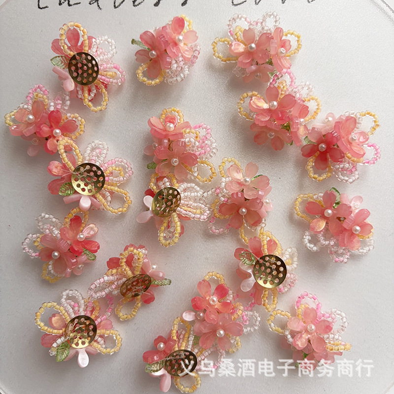 Upgraded 3D Beaded Begonia Flo - Women'S Accessories For Crocs ulasan dan harga