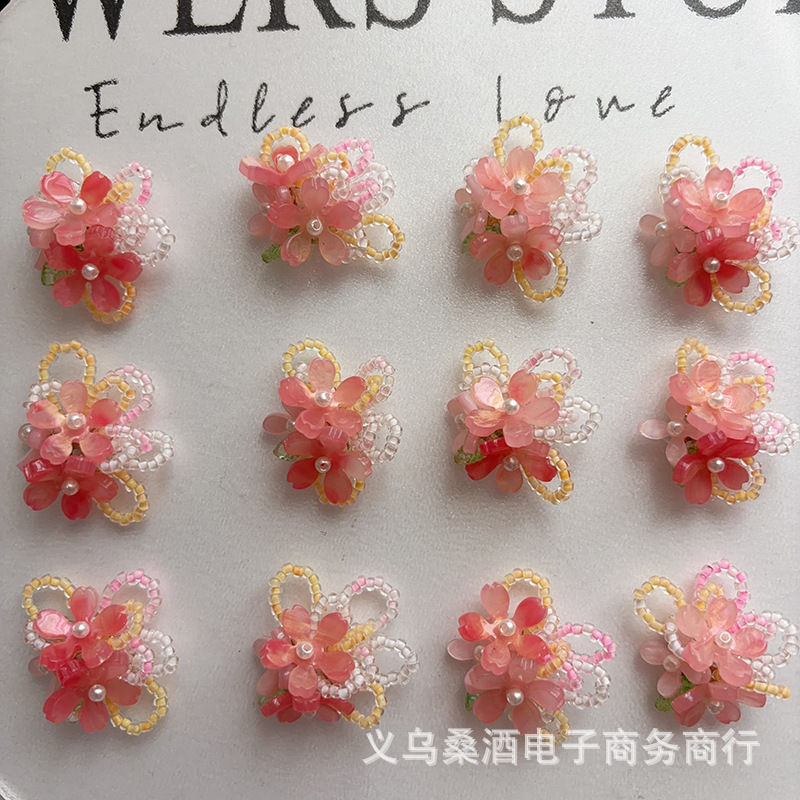 Upgraded 3D Beaded Begonia Flo - Women'S Accessories For Crocs ulasan dan harga