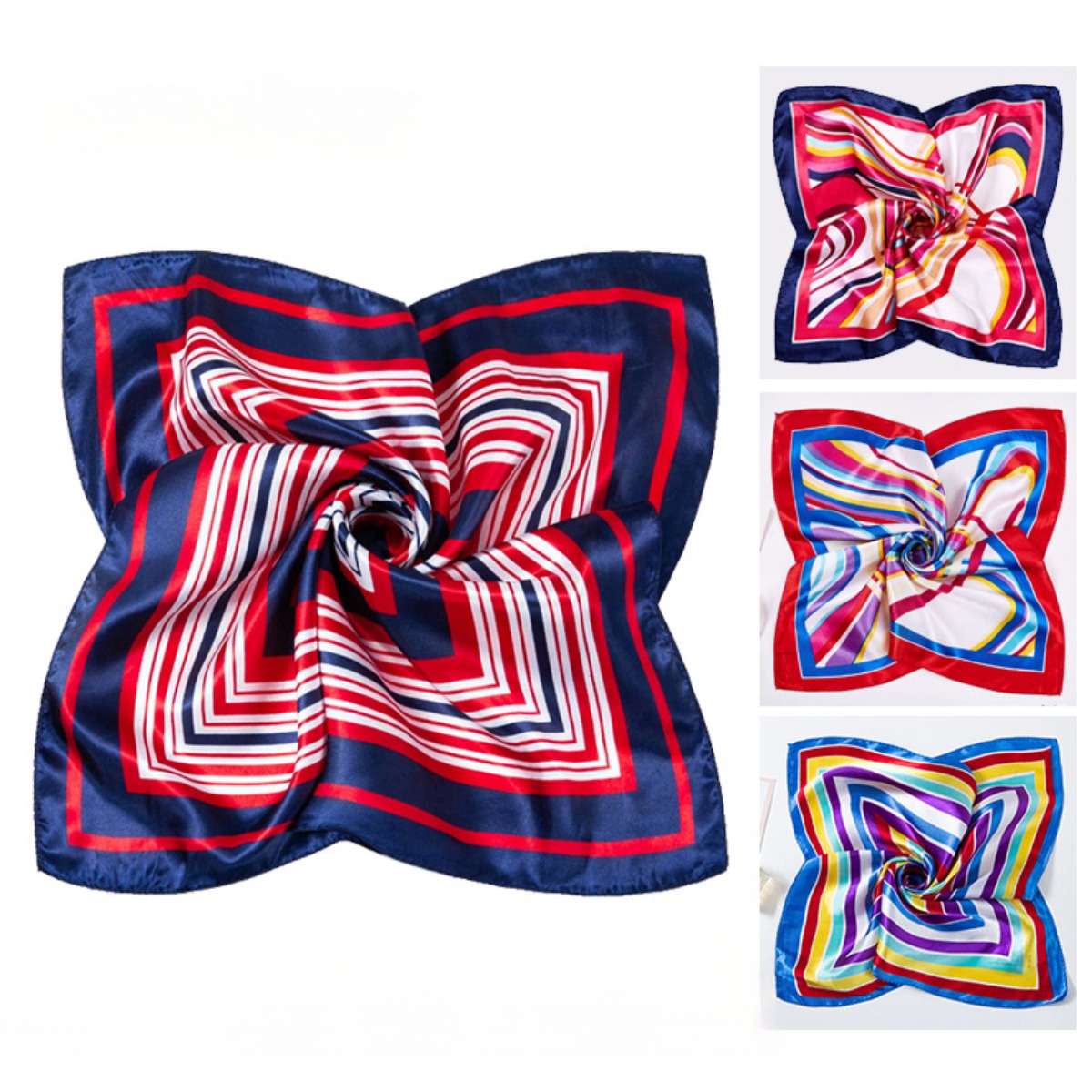 50*50cm Square Silk Scarves Sc - Women Accessories Business ulasan dan harga