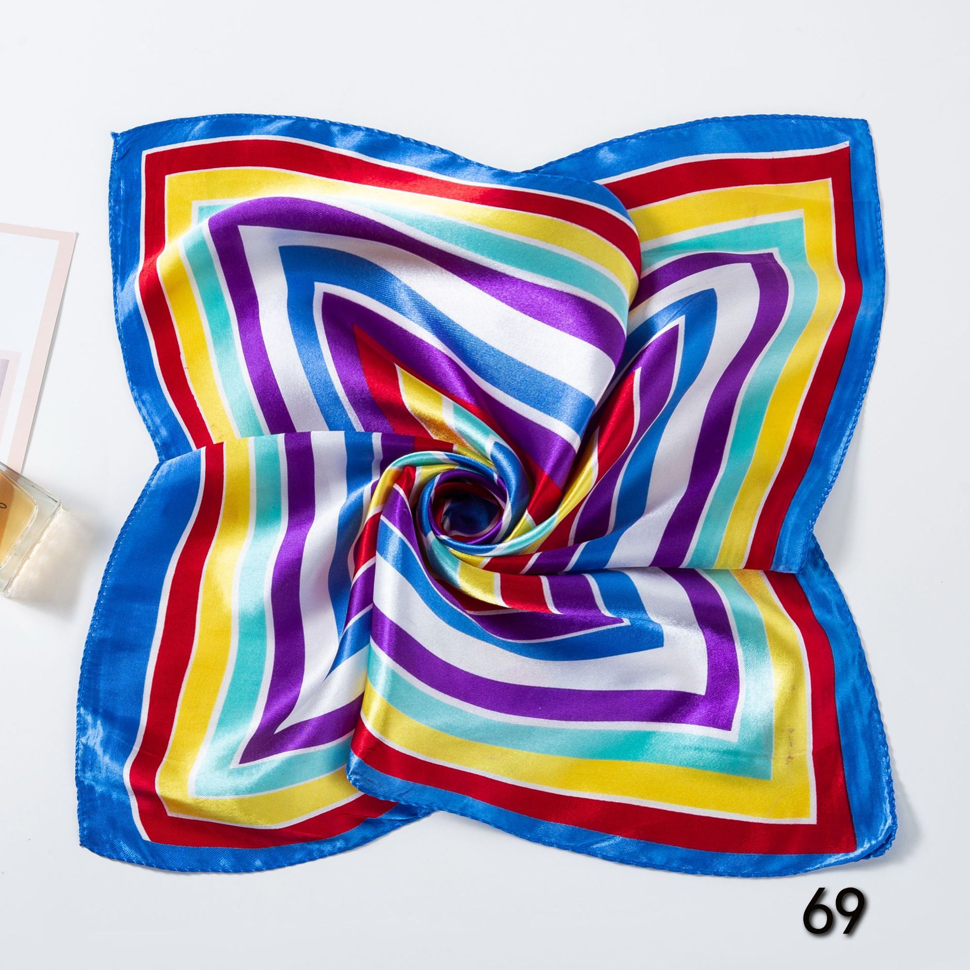 50*50cm Square Silk Scarves Sc - Women Accessories Business ulasan dan harga