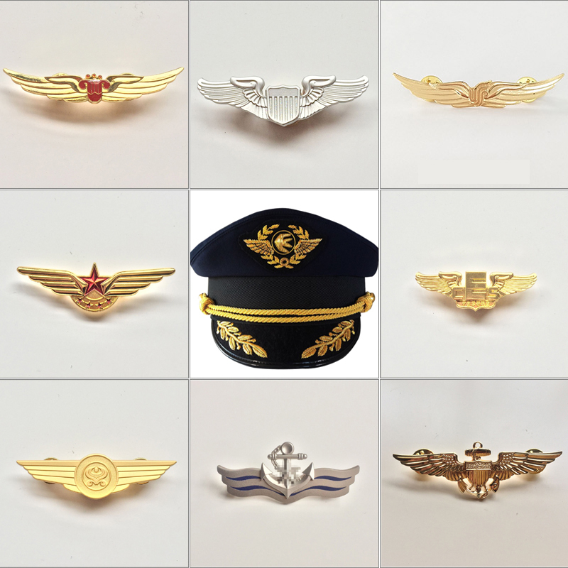 Captain Uniform Metal Cap Badg - Women Accessories Business ulasan dan harga