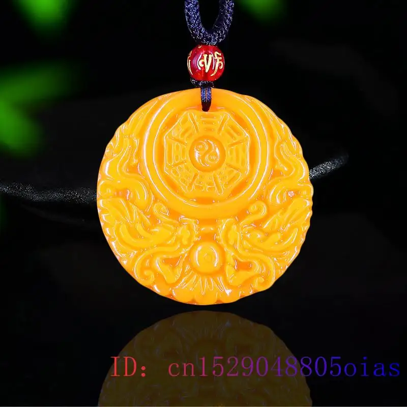 Yellow Jade Dragon Pendant Gif - Women'S Yellow Accessories ulasan dan harga