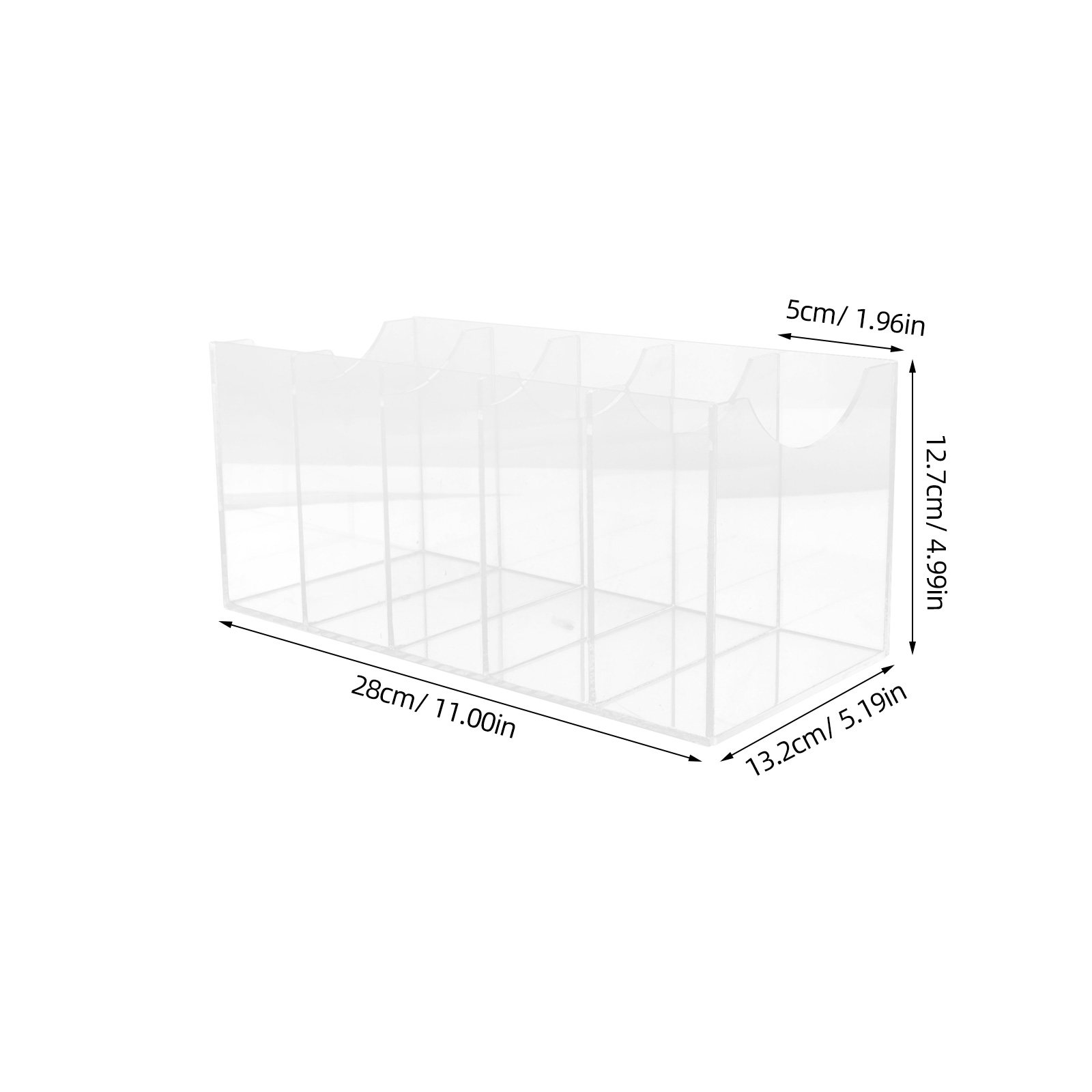 5-Compartment Transparent Belt - Women Accessories Holder ulasan dan harga