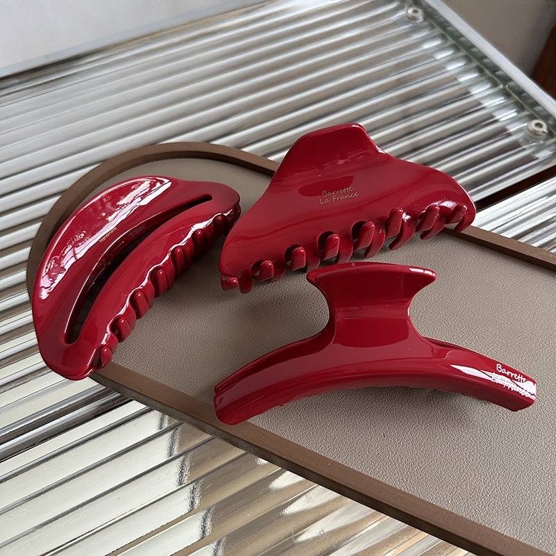 New Christmas Red Hair Claw Cr - Women Accessories Business ulasan dan harga