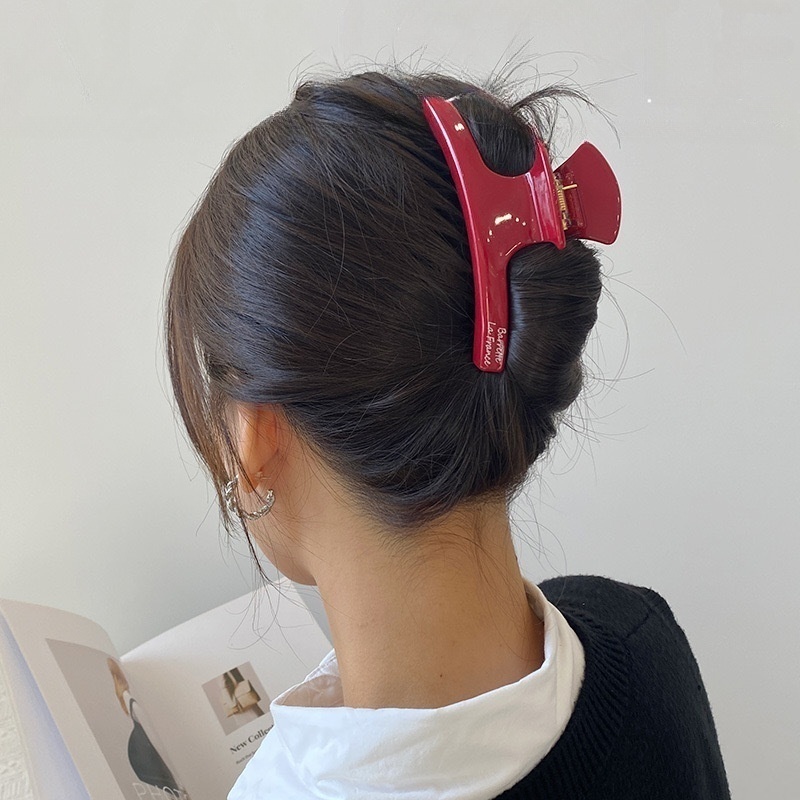 New Christmas Red Hair Claw Cr - Women Accessories Business ulasan dan harga