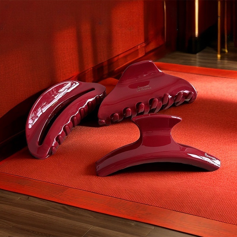 New Christmas Red Hair Claw Cr - Women Accessories Business ulasan dan harga