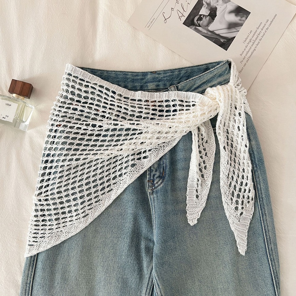 Solid Color Triangular Shawl Y - Women'S Korean Accessories ulasan dan harga