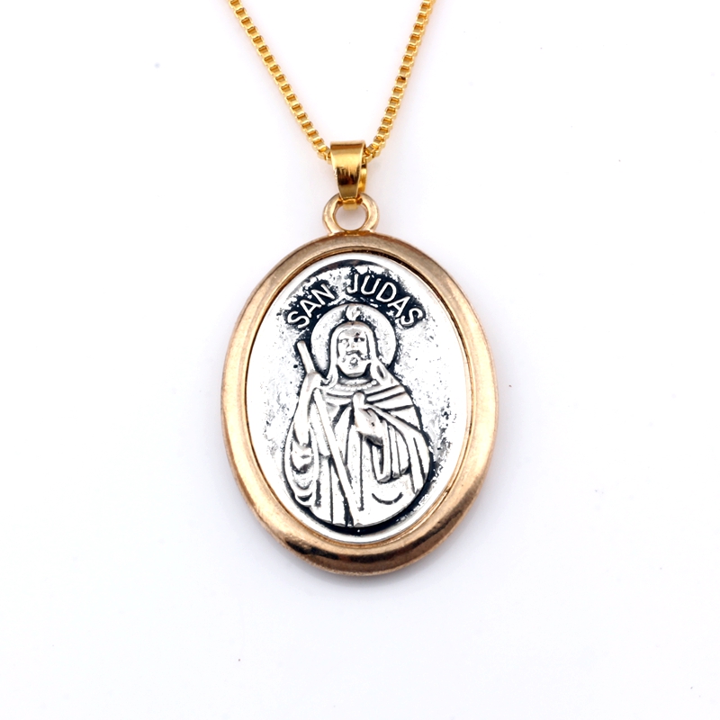 1Pc Two-Tone San Judas Tadeo R - Women Juda Accessories ulasan dan harga