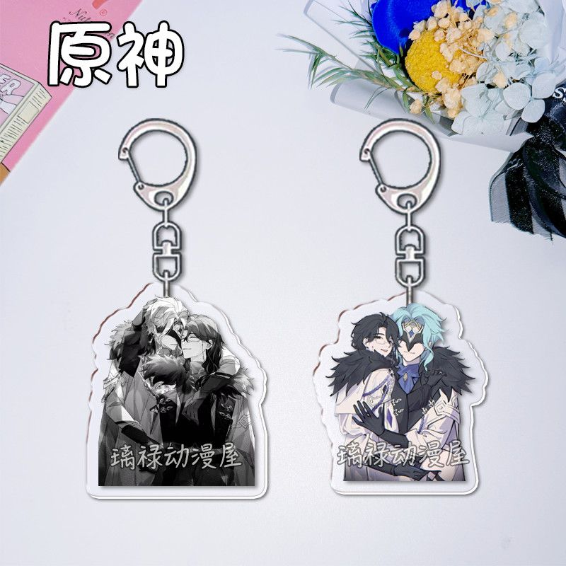 2pcs Genshin Impact  Keychains - Women'S Anime Accessories ulasan dan harga