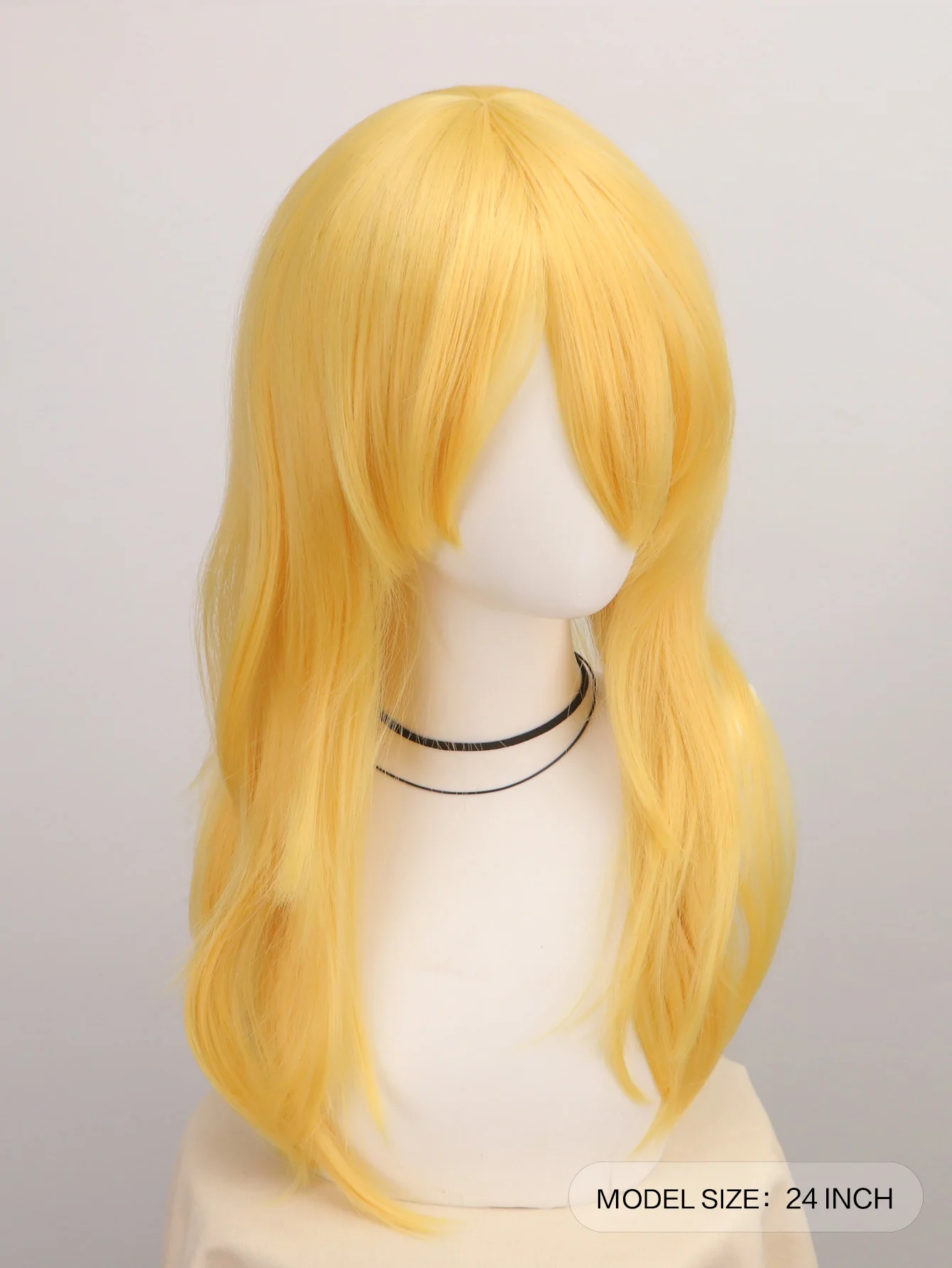Yellow Long Great Wavy Curly C - Women'S Yellow Accessories ulasan dan harga