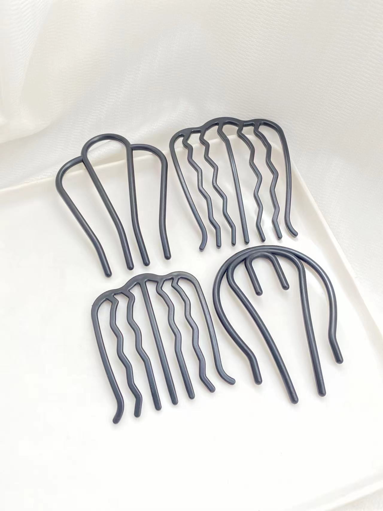 4pcs Black Hair Combs with Dif - Women Accessories Shop ulasan dan harga