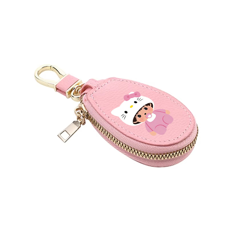 1pcs MONCHHICHI Leather Zipper - Women'S Key Accessories ulasan dan harga