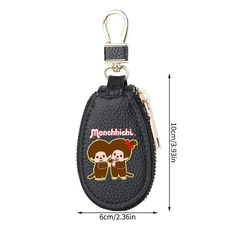 1pcs MONCHHICHI Leather Zipper - Women'S Key Accessories ulasan dan harga