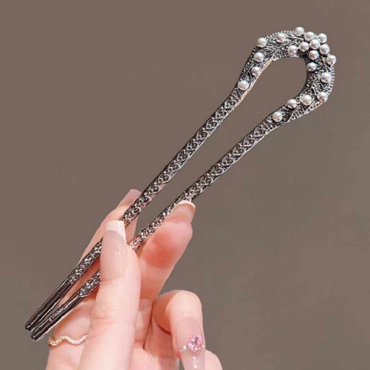 New Pearl U Shaped Hairpin For - Women Accessories Shop ulasan dan harga