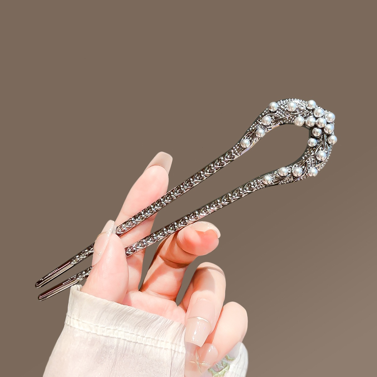 New Pearl U Shaped Hairpin For - Women Accessories Shop ulasan dan harga