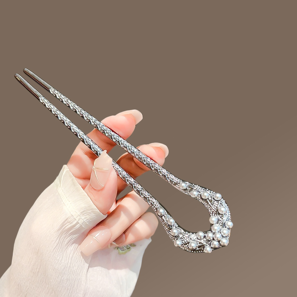 New Pearl U Shaped Hairpin For - Women Accessories Shop ulasan dan harga