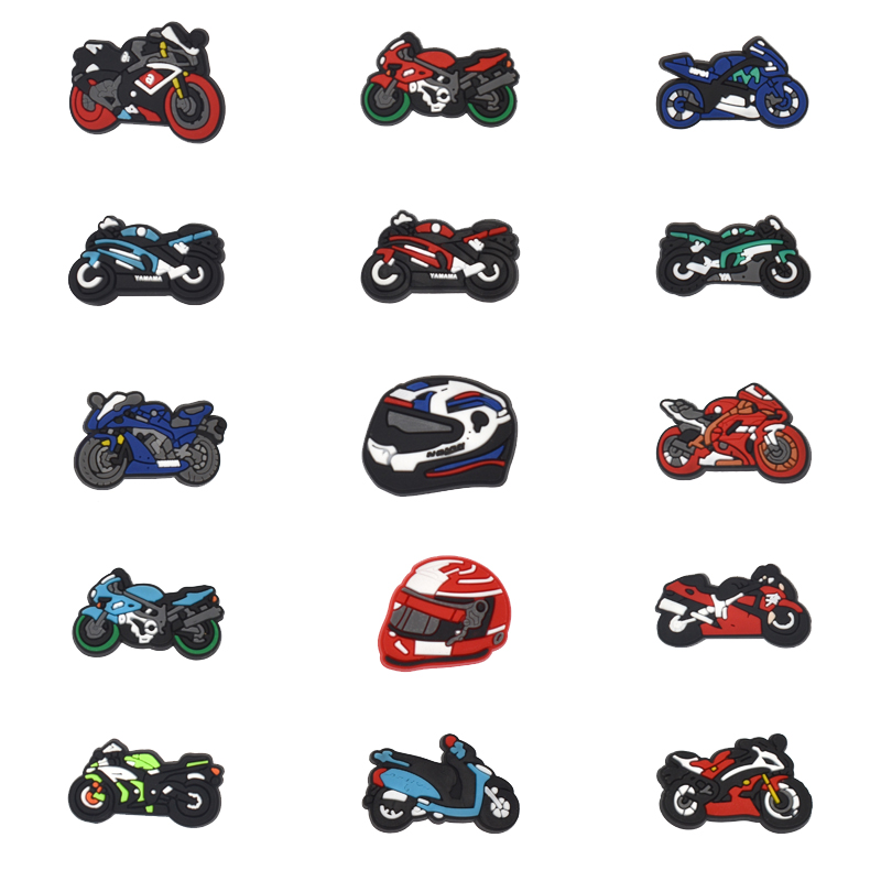 Motorcycles Shoe Charms for Cr - Women'S Accessories For Crocs ulasan dan harga