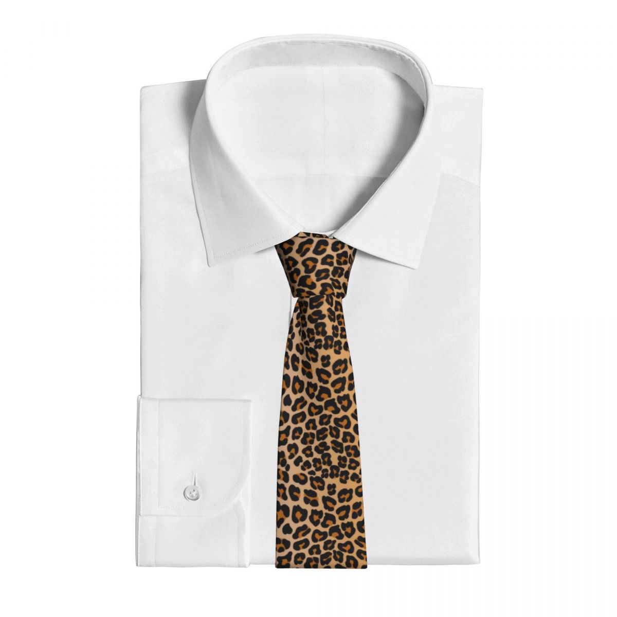 Leopard Men Women Necktie Slim - Women Accessories Business ulasan dan harga