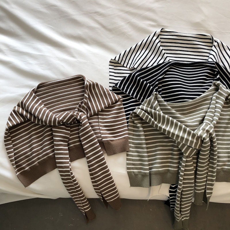Women New Striped Knitted Smal - Women'S Accessories Go Outdoors ulasan dan harga
