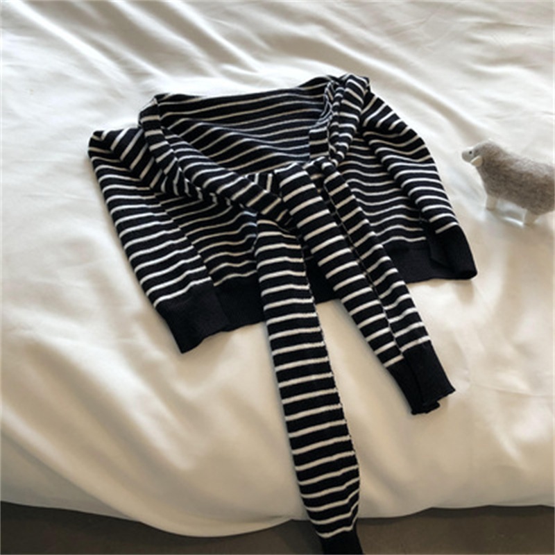 Women New Striped Knitted Smal - Women'S Accessories Go Outdoors ulasan dan harga