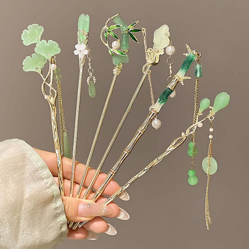 1pc Elegant Chinese Style Gree - Women Accessories Shop ulasan dan harga