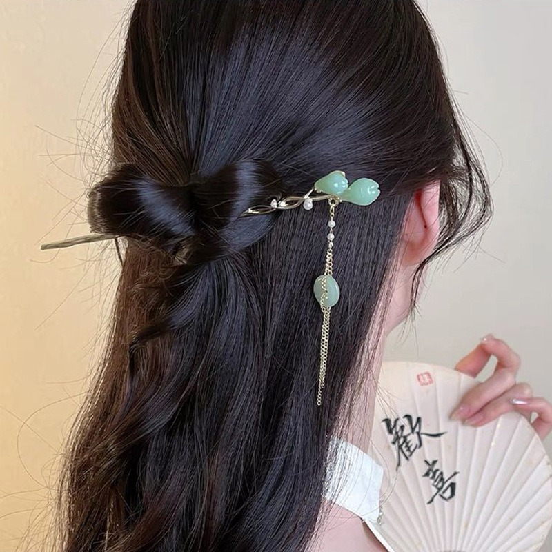 1pc Elegant Chinese Style Gree - Women Accessories Shop ulasan dan harga